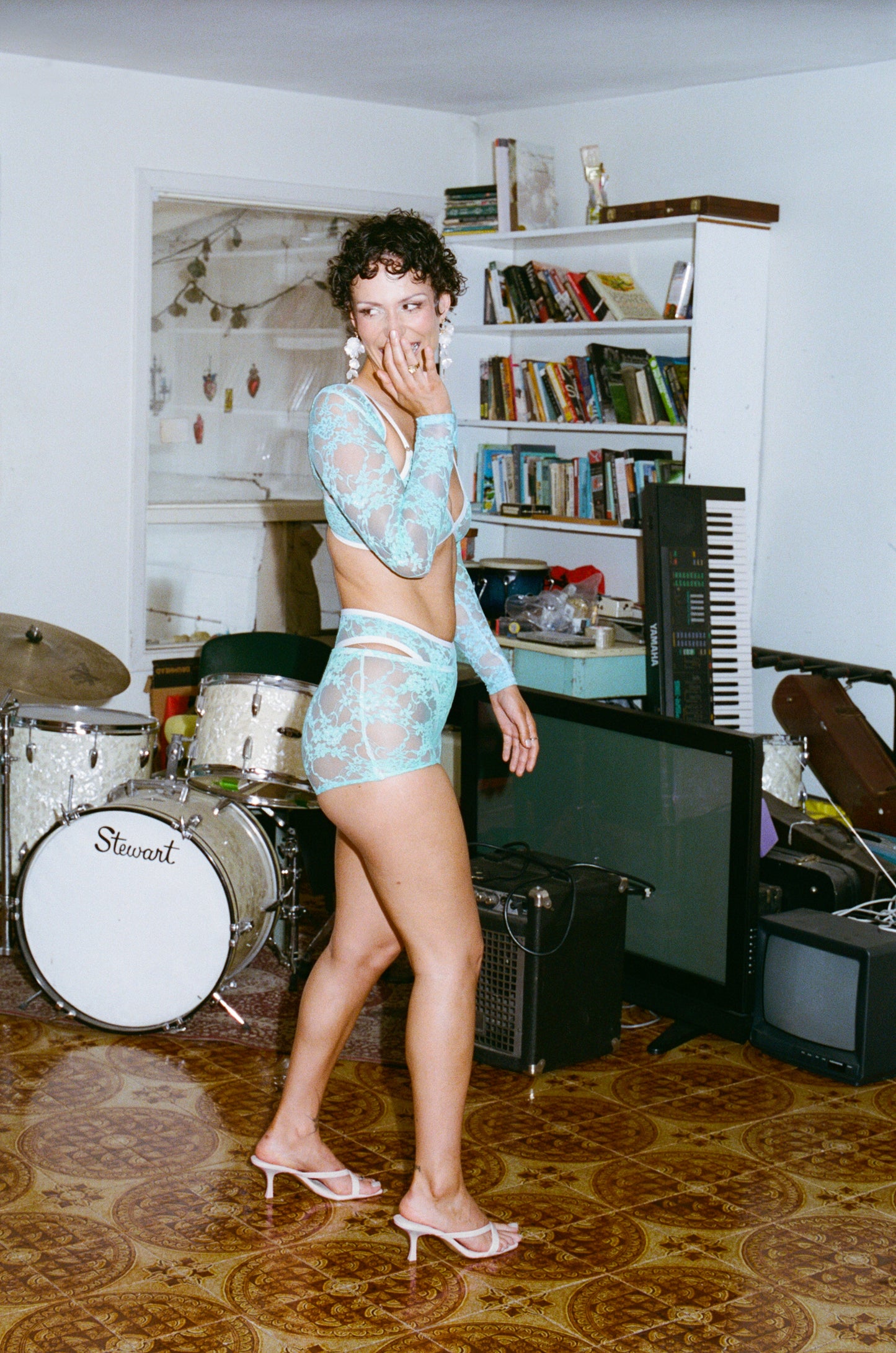 EDEN SHORTS - TURQUOISE