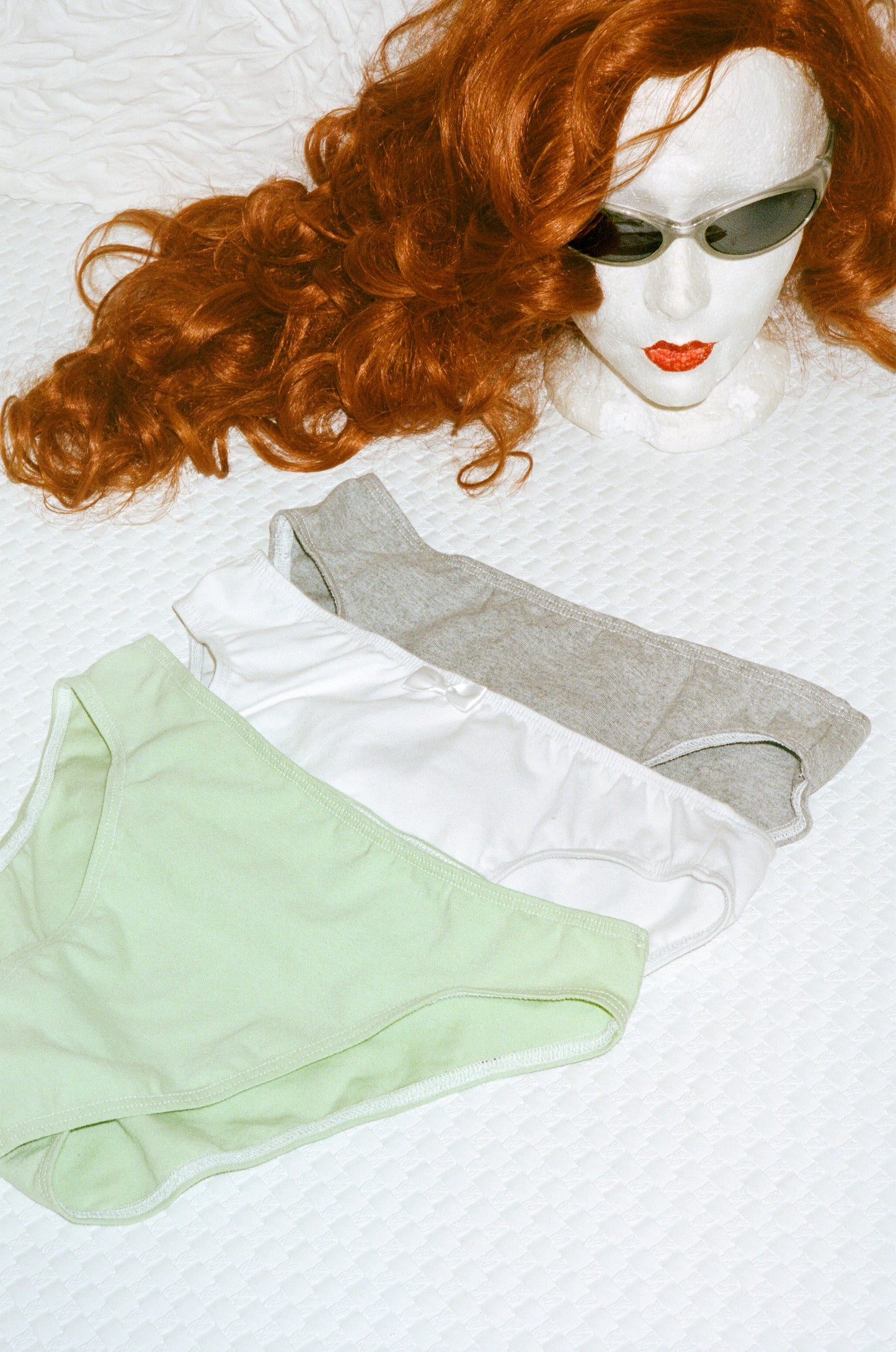 COTTON PANTY PACK - GREY, WHITE, LIME