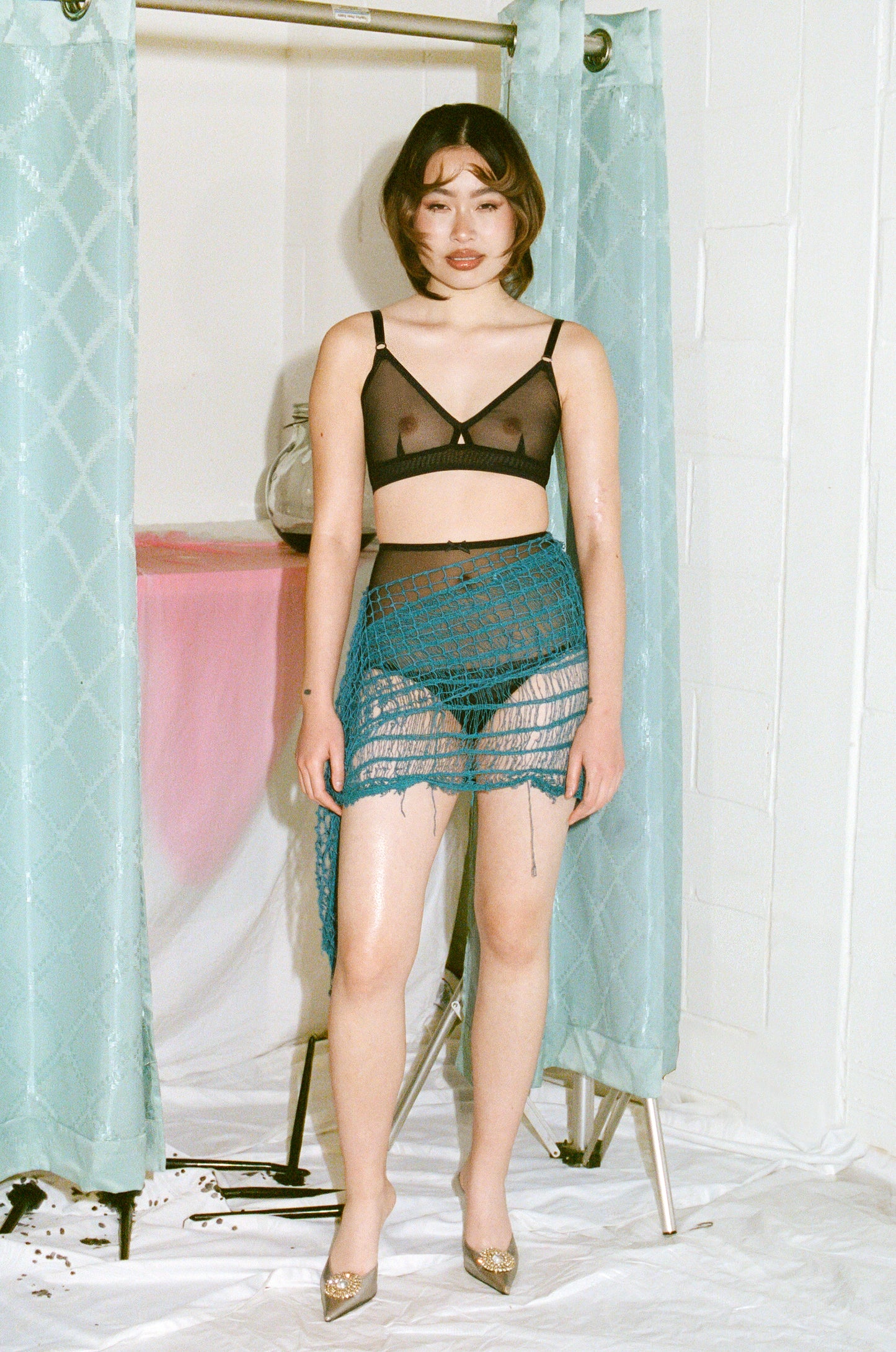 BRICK BRA AND ELLY PANTY SET - BLACK