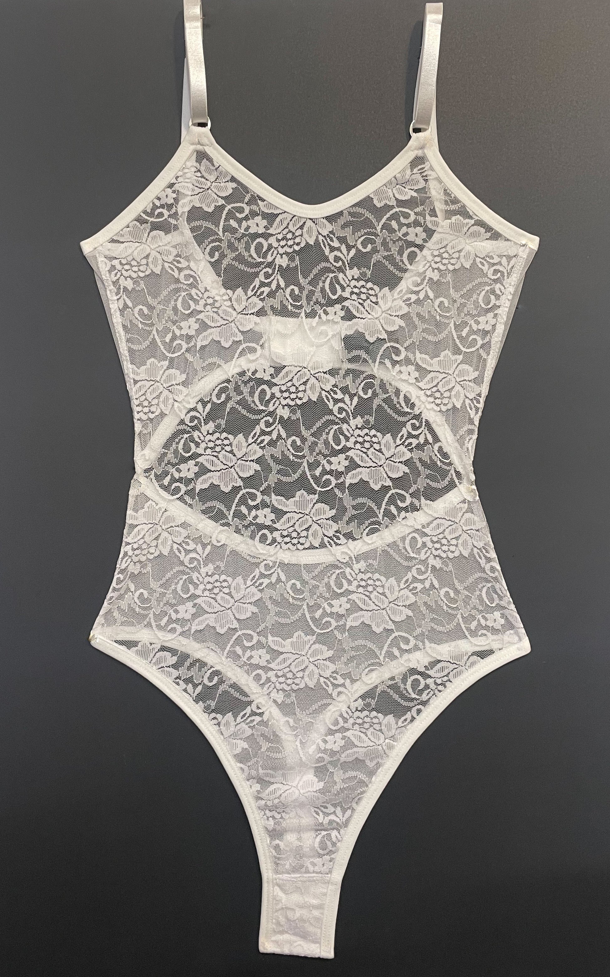 White lace bodysuit