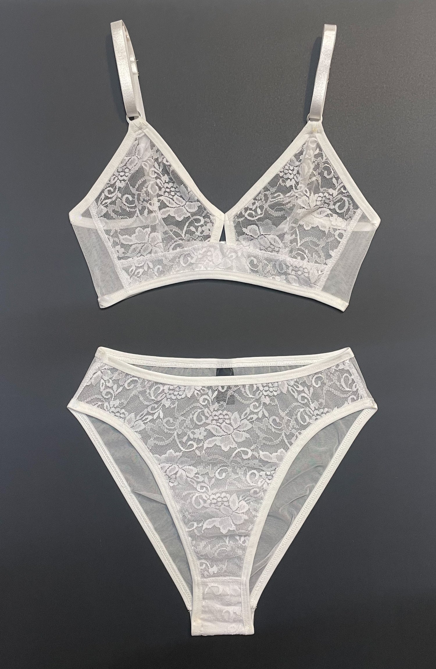 LENNY PANTIES - WHITE LACE, MESH – bully boy