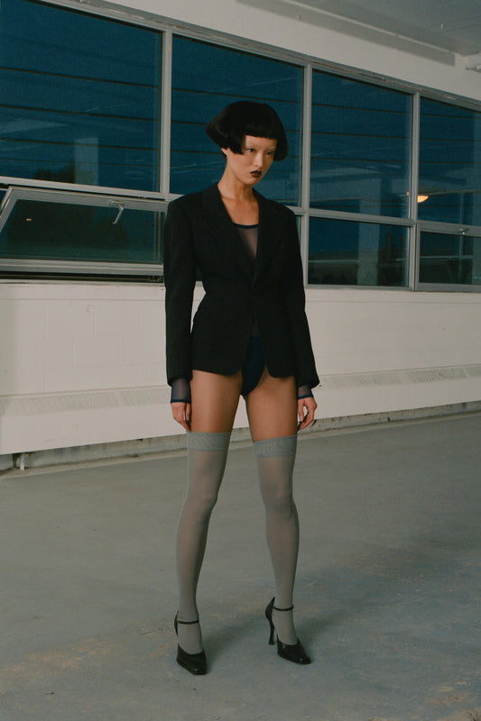 ANGEL STOCKINGS - GREY