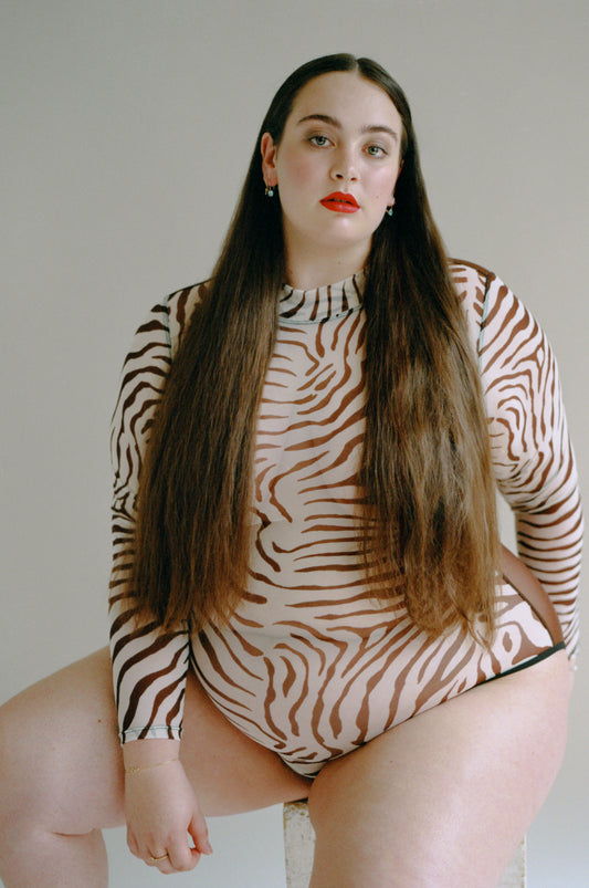 LORETTA BODYSUIT - ZEBRA